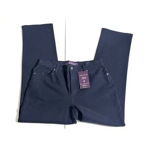 Gloria Vanderbilt Amanda Jeans Navy Blue Size 10 NWT